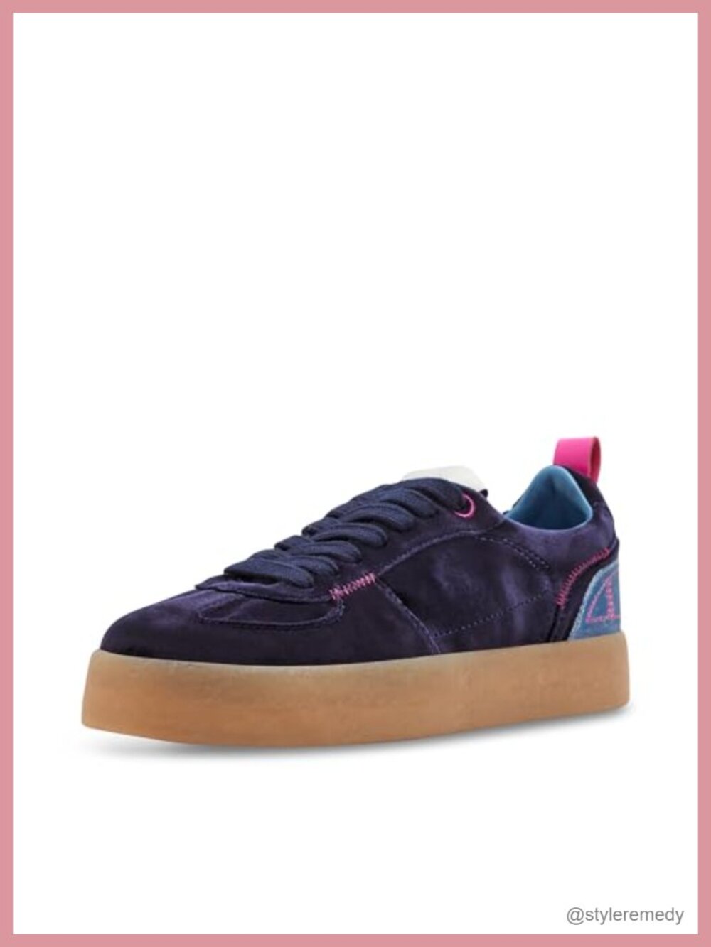 Steve Madden Women's Tucker Platform Sneakers Lace-Up Casual Athletic Shoes